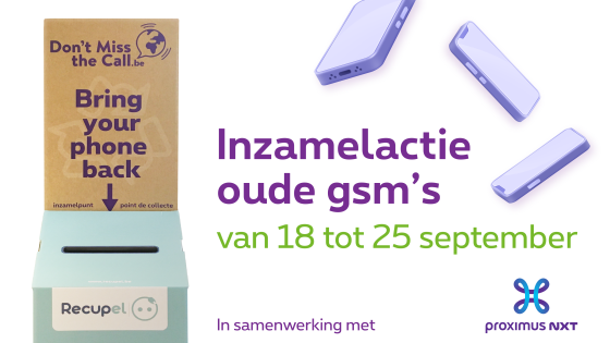 inzamelactie oude gsm's 2024